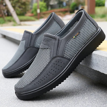 Lightweight Breathable Mesh Casual Shoes for Men - Non-Slip Design