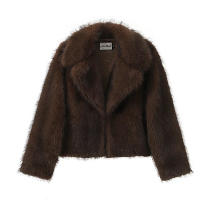 Women's Luxury Faux Fur Coat