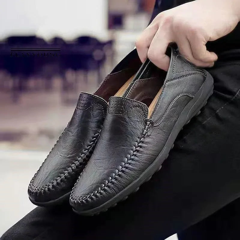 Men's Classic Slip-On Faux Leather Shoes