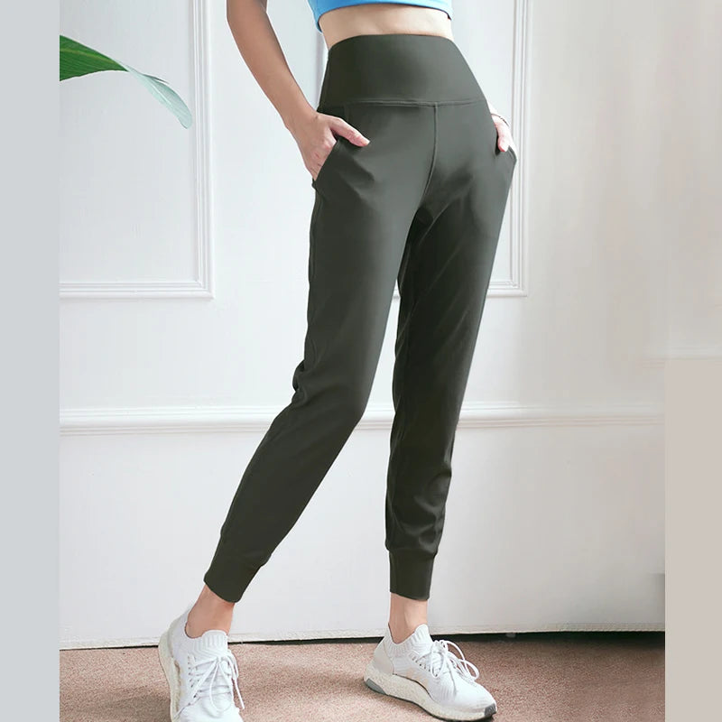 Women's Loose Fit Drawstring Joggers - Various Colors