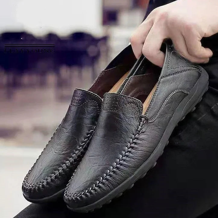 Men's Classic Slip-On Faux Leather Shoes