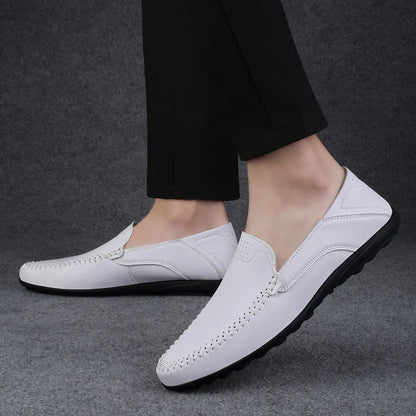 Men's Stylish Casual Faux Leather Shoes- Various Colors