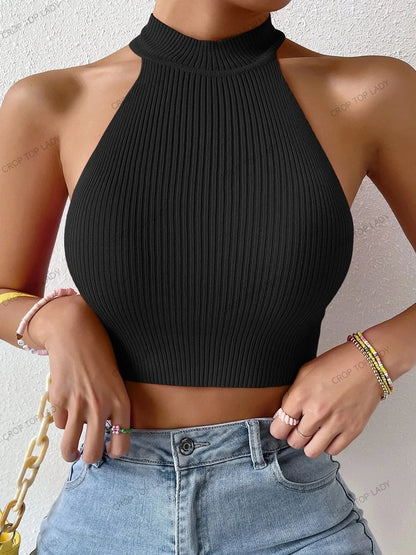 Chic Sleeveless Crop Top for Women