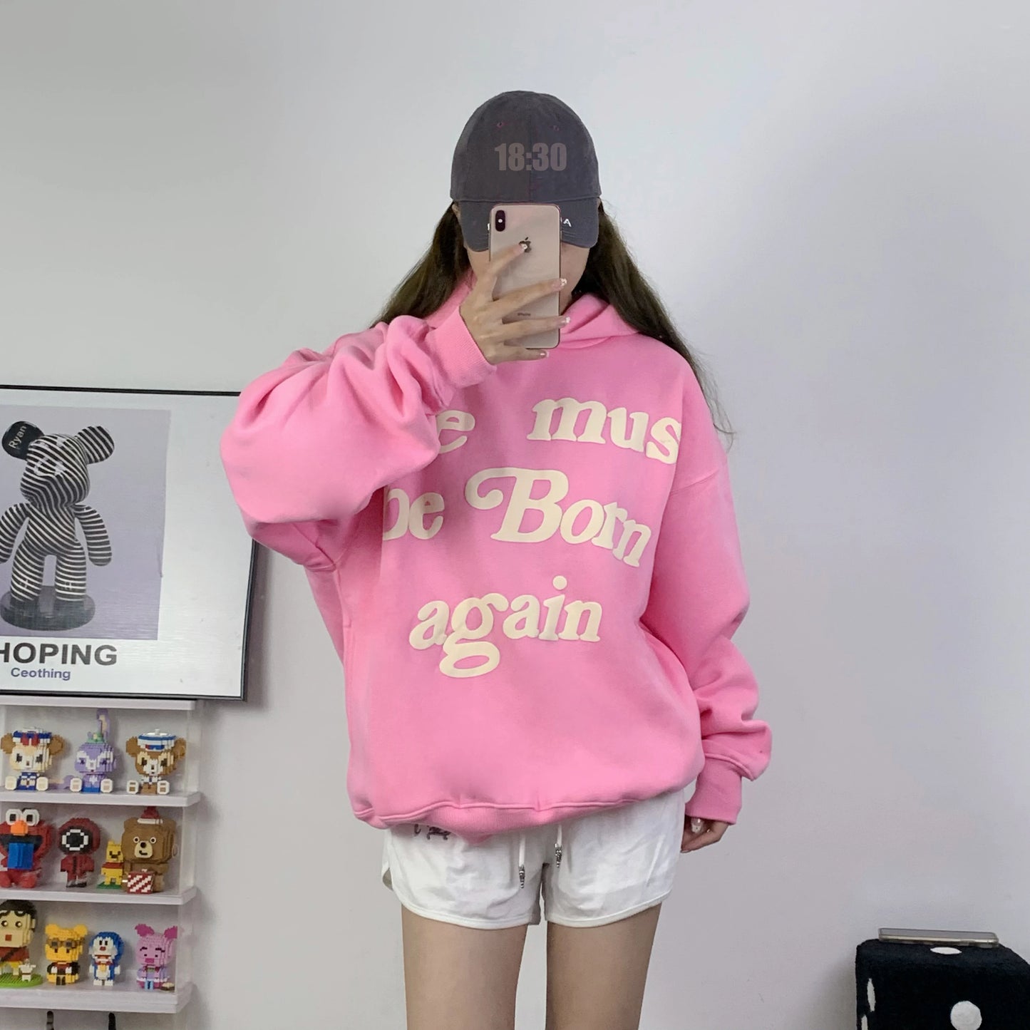 Oversized Women's Hoodie - "Ye Must Be Born Again" - Various Colors