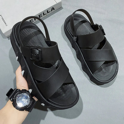 Unisex Casual Gladiator Sandals with Open Toe and Chunky Platform