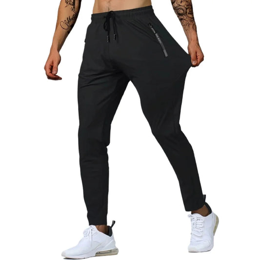 Men's Lightweight Casual Outdoor Pants- Elastic Breathable Straight Leg Sweatpants