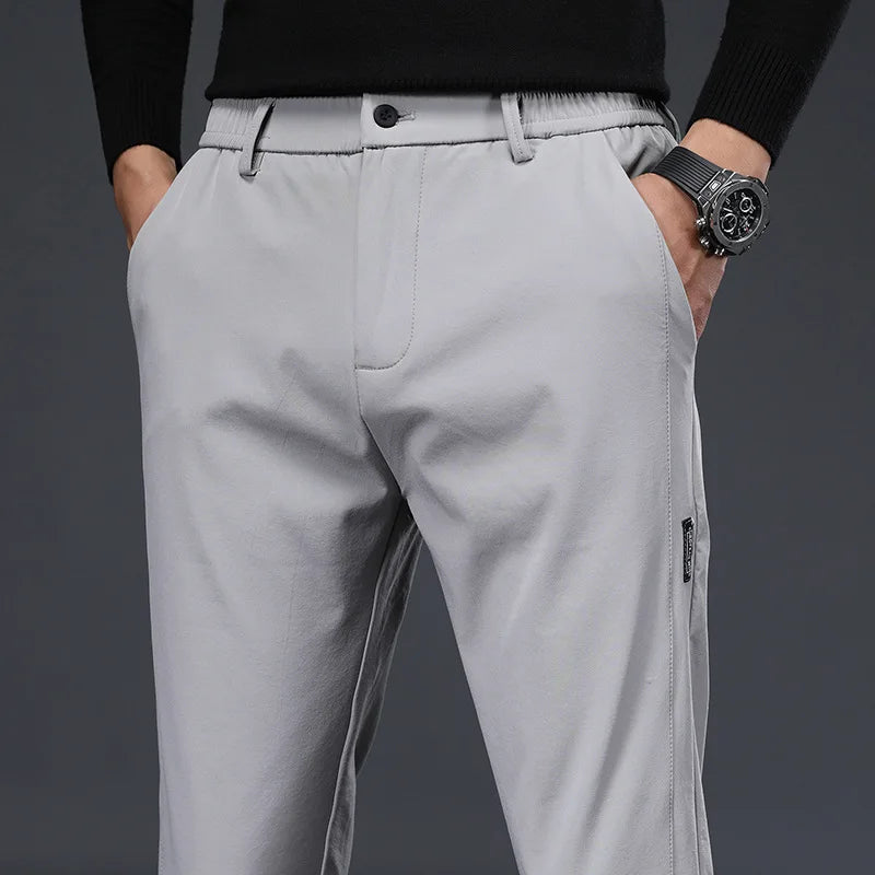 Men's High-Quality Elastic Breathable Trousers - Various Colors