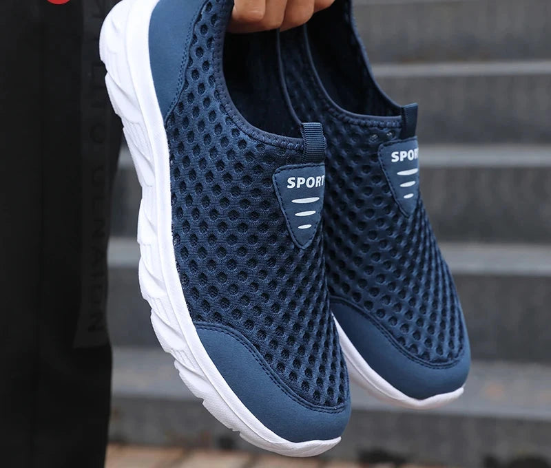 Men's Lightweight Casual Sneakers - Breathable Slip-On Design with Anti-Slip Features