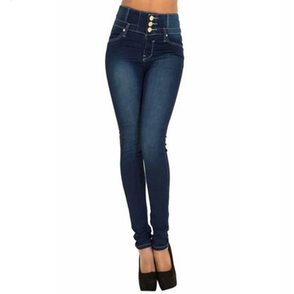 High Waist Stretch Skinny Jeans for Women