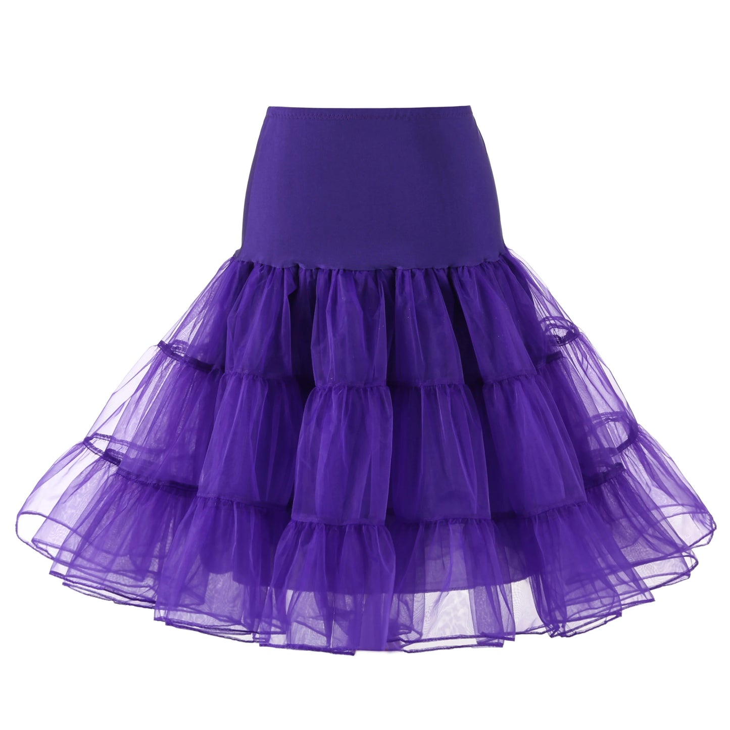 Women's Retro Tulle Petticoat Half Slip Tutu Underskirt - Various Colors