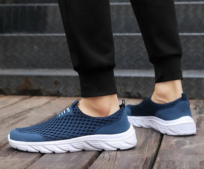 Men's Lightweight Casual Sneakers - Breathable Slip-On Design with Anti-Slip Features