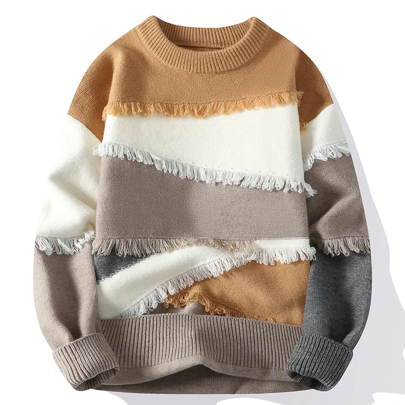 Unisex Thick Twisted Knit Sweater - Relaxed Fit