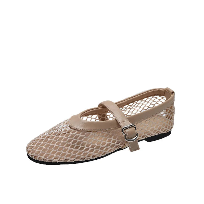 Mesh Design Flats for Women