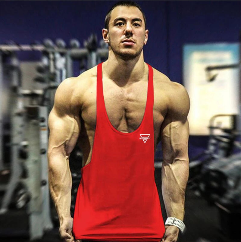 Men's Slim Fit Stringer Tank Top - Various Colors