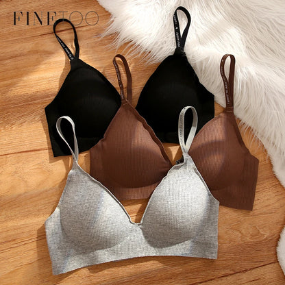 Padded Striped Knit Bra for Women - Various Colors