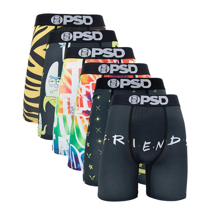 6-Pack Animated Print Men's Hipster Underwear