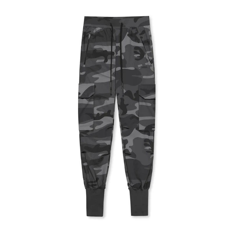 Men's Slim Fit Stretchy Camouflage Drawstring Sweatpants