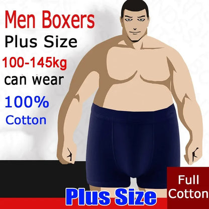 Plus Size Men's Boxers: Comfortable Cotton Shorts in Large Sizes