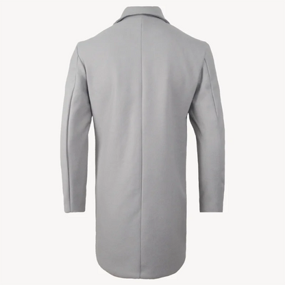 Men's Slim Fit Wool Trench Coat - Various Colors