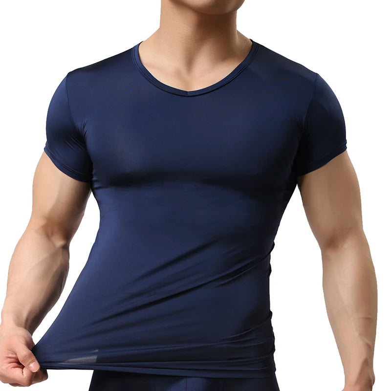 Men's Slim Fit Sheer T-Shirt- Lightweight - Various Colors