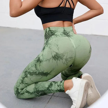 High-Waisted Peach Yoga Pants for Women - Comfortable and Stylish Workout Leggings