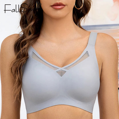 FallSweet Women's Wireless Comfort Bra - Seamless, Lightly Lined with Removable Pads