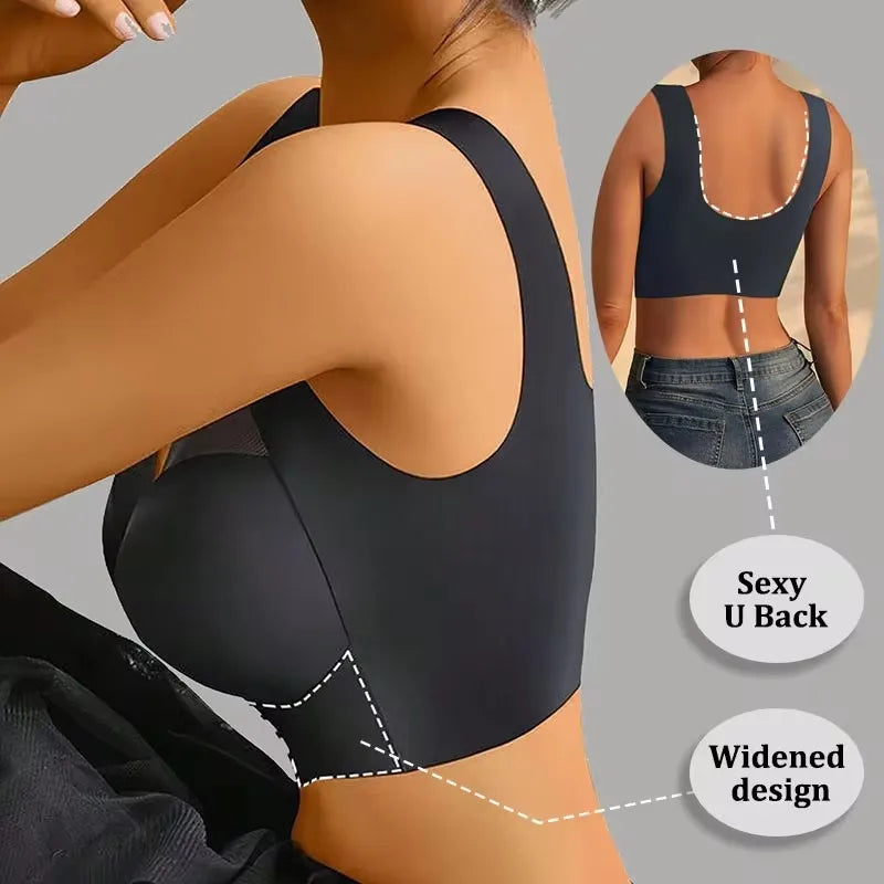 2-Pack Plus Size Women's Lace Backless Sport Bras