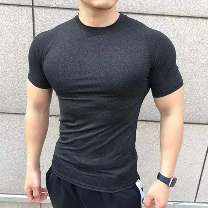 Men's High-Quality Short Sleeve Compression T-Shirt - Various Colors