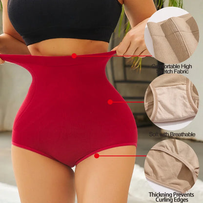 High Waist Tummy Control Shaping Briefs for Women – Slimming Underwear with Butt Lifter and Belly Flattening Features