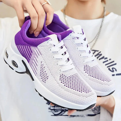 Womens Breathable Sneakers - Light Mesh Air Cushion - Various Colors