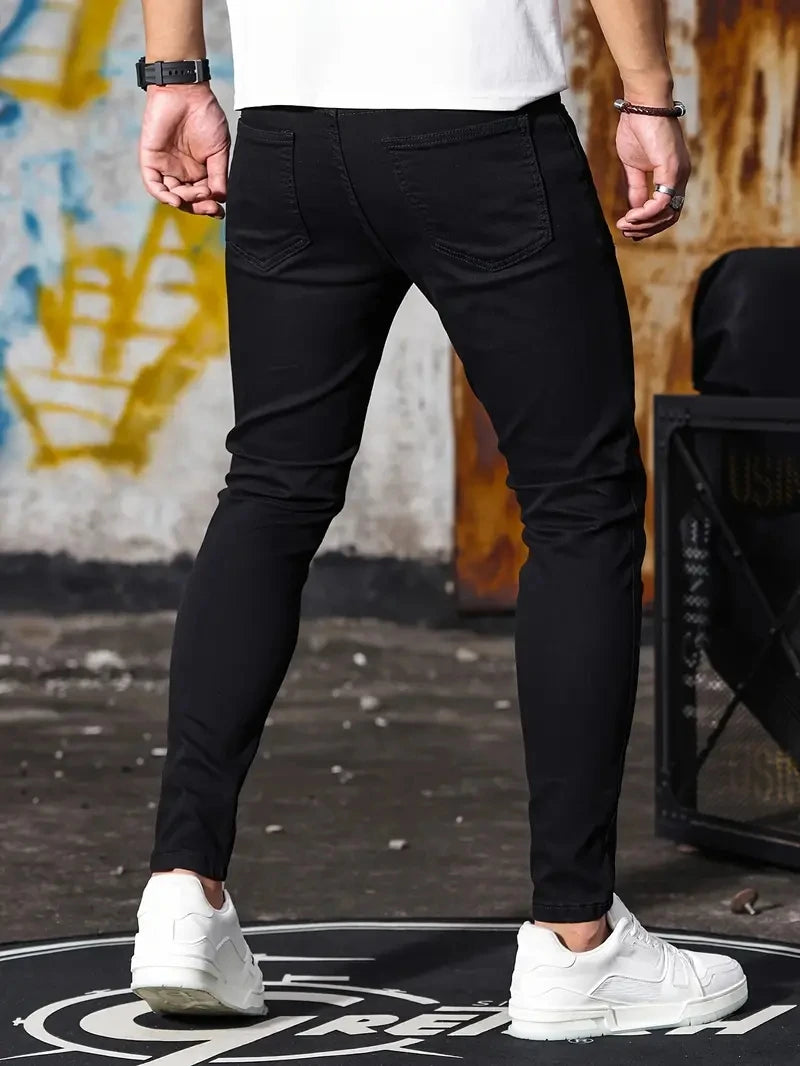 Men's Slim Fit Stretch Denim Jeans - Various Colors