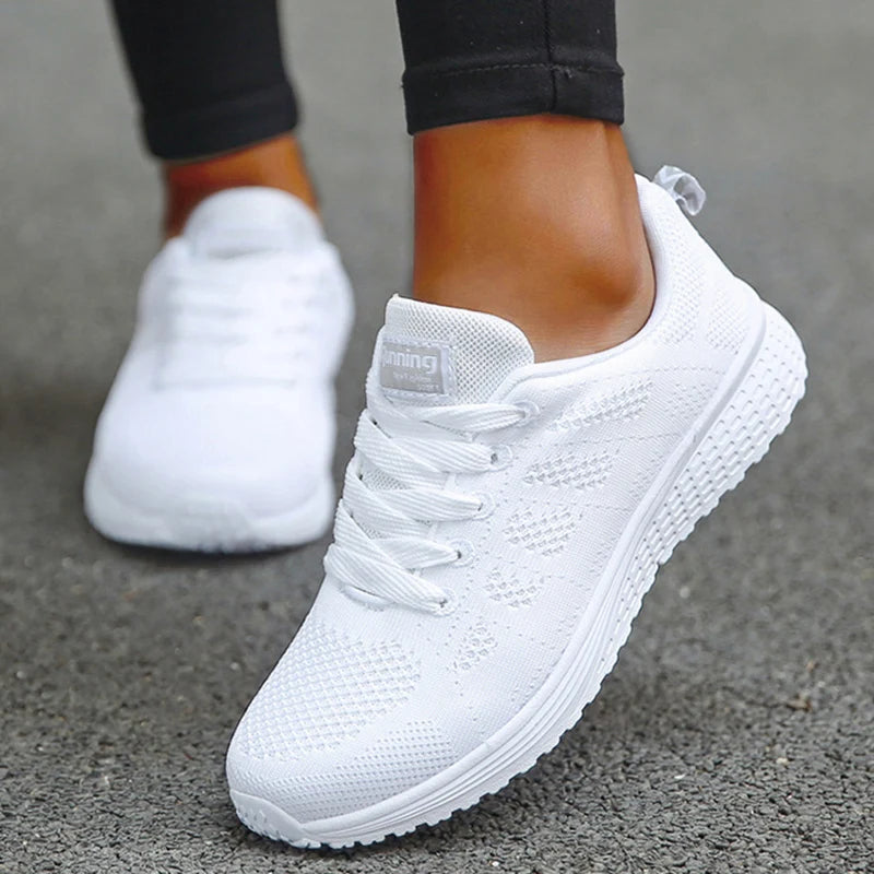 Women's Breathable Outdoor Mesh Sneakers - Various Colors