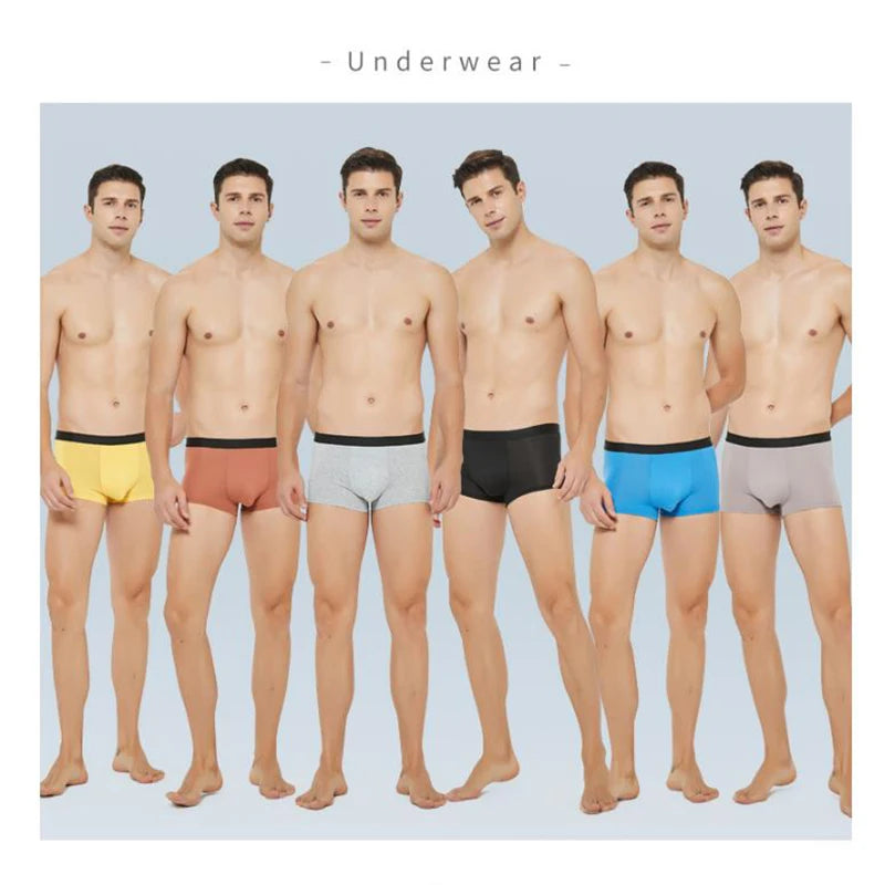 4-Piece Set of Men's Breathable and Comfortable Hipsters