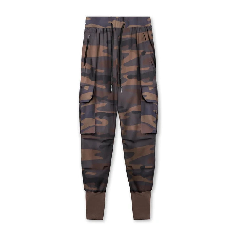 Men's Slim Fit Stretchy Camouflage Drawstring Sweatpants