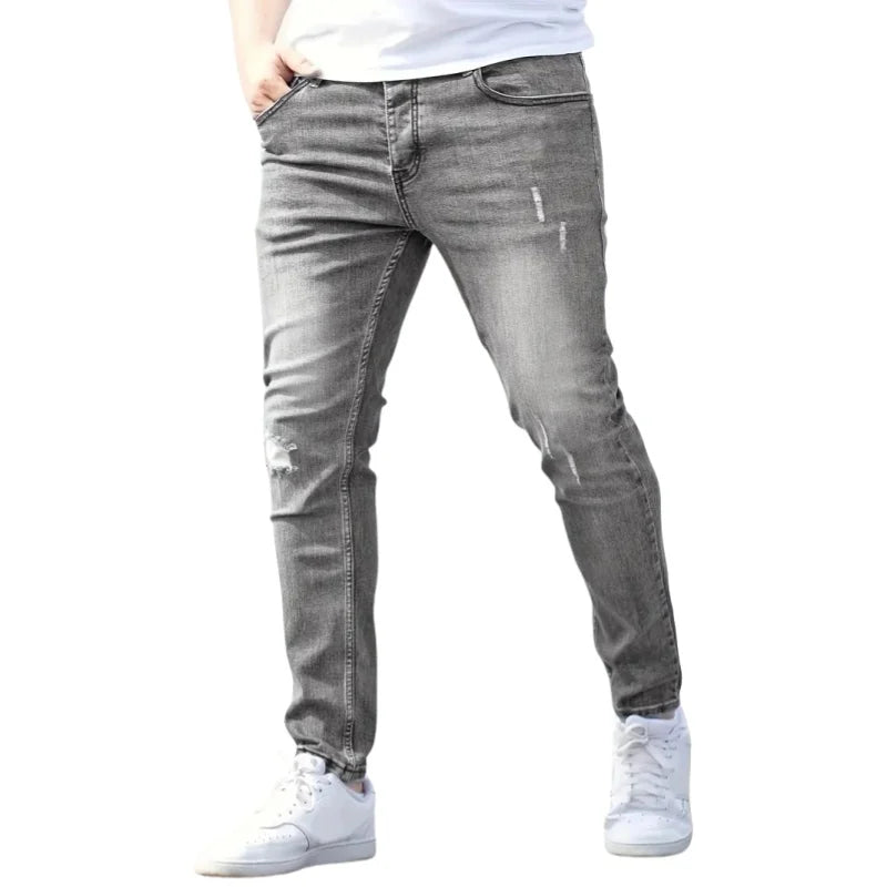 Men's Casual Stretch Skinny Straight Pencil Jeans