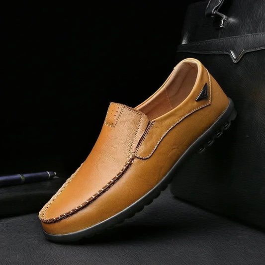 Men's Genuine Leather Casual Slip-On Shoes