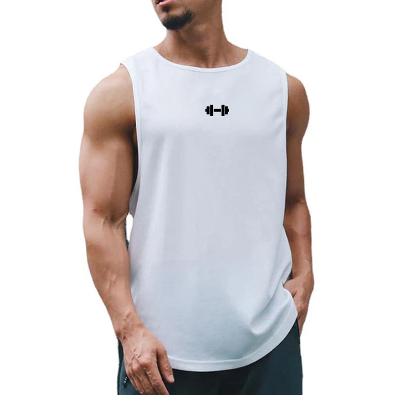 Men's Sleeveless Gym Tank Tops - Quick Dry Mesh, Loose Fit