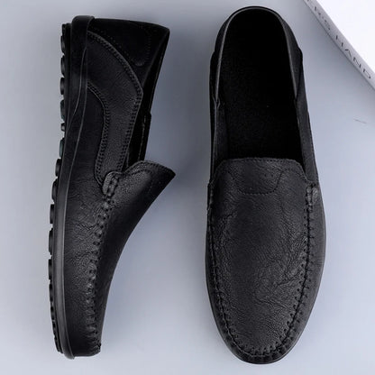 Men's Stylish Casual Faux Leather Shoes- Various Colors