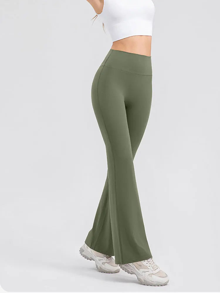 Flared Yoga Pants For Women - Tights with Flare Design