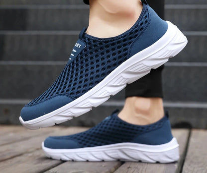 Men's Lightweight Casual Sneakers - Breathable Slip-On Design with Anti-Slip Features