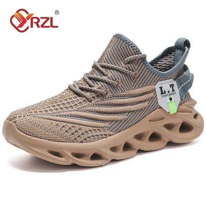 Men's Lightweight Breathable Running Sneakers - Comfortable Non-Slip Footwear