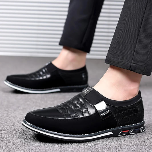 Men's Comfortable Faux Leather Slip-On Shoes