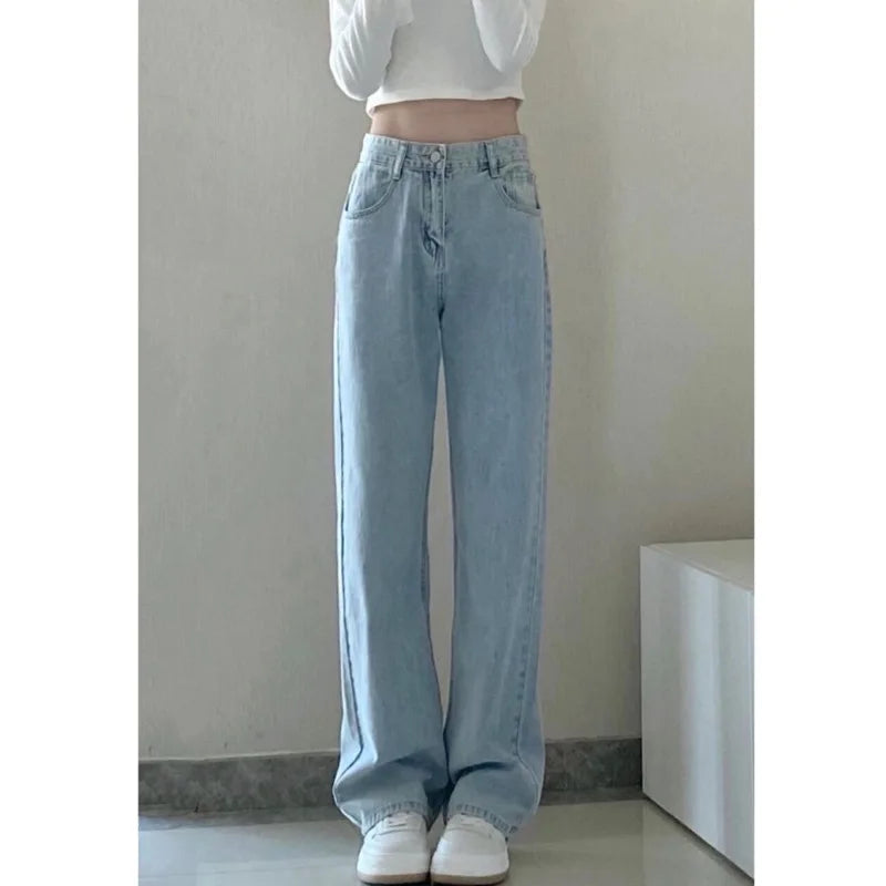 Loose Thin Wide Leg Pants for Women with High Waist