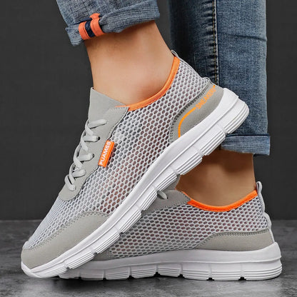 Lightweight and Breathable Mesh Sneakers for Men - Various Colors