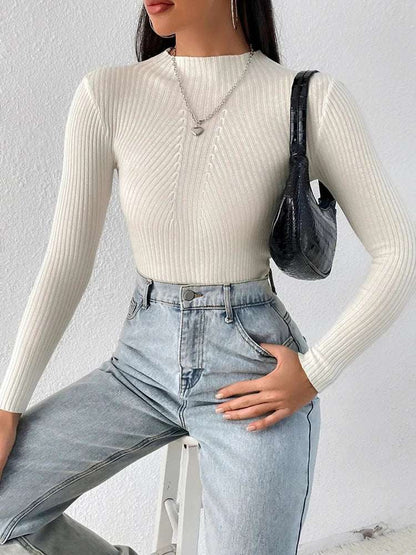 Women's Slim Fit Long Sleeve Turtleneck Sweater