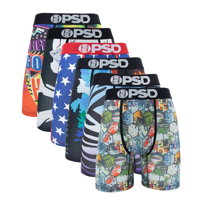 6-Pack Animated Print Men's Hipster Underwear