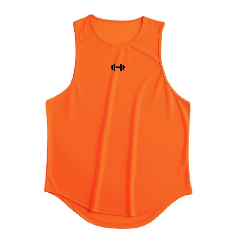 Men's Sleeveless Gym Tank Tops - Quick Dry Mesh, Loose Fit