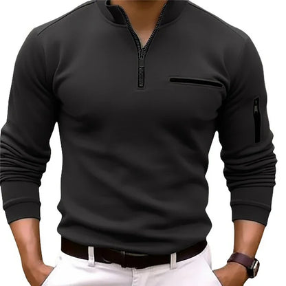 Men's Long Sleeve Jumper - Fashionable Casual Pullover - Various Colors