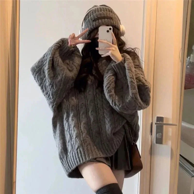 Womens Oversized  Knitted Sweater for Women - Various Colors