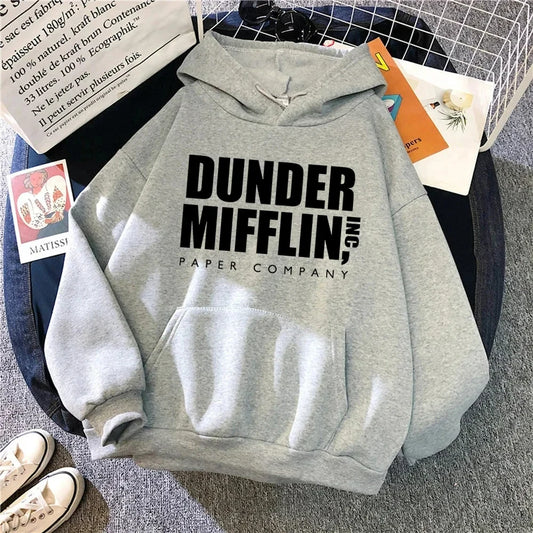 Dunder Mufflin Inc. Printed Unisex Hooded Sweatshirt - Various Colors